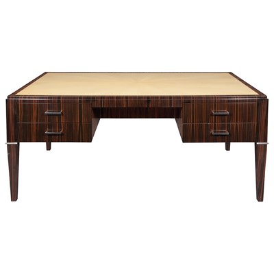 Lot 191 - Art Deco Style Writing Table Mirror polished...