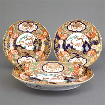 Lot 272 - English Porcelain Platter and Two Dishes en...