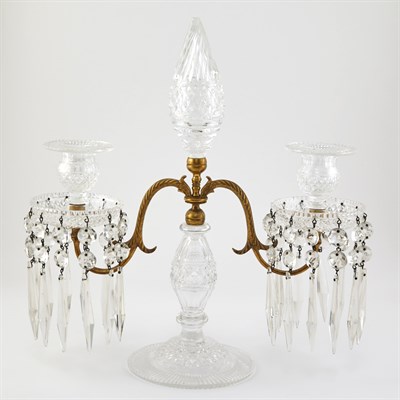 Lot 245 - Pair of Regency Style Gilt-Metal Mounted Cut...