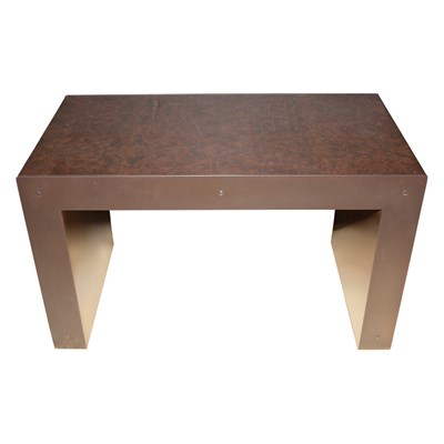 Lot 167 - Faux Burl-Wood Low Table Modern Height 20...
