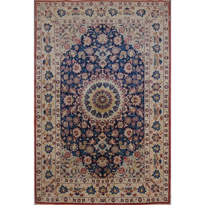 Lot 390 - Silk Warp Isfahan Rug Central Iran, second...