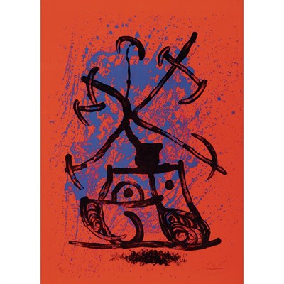 Lot 117 - Joan Miró L'ENTRAINEUSE-ROUGE (M. 613) Color...