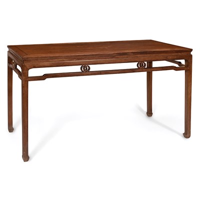 Lot 122 - Chinese Huanghuali Corner Leg Table Kangxi...