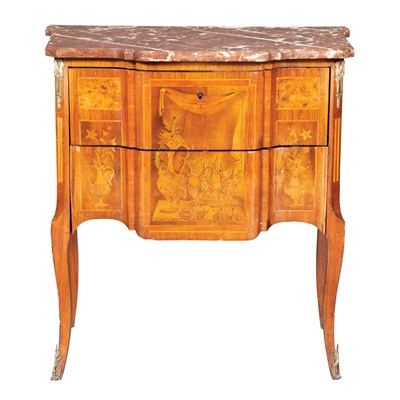 Lot 552 - Transitional Louis XV/XVI Style Metal Mounted...