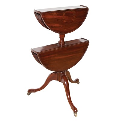 Lot 204 - Georgian Mahogany Drop-Leaf Dumbwaiter Height...