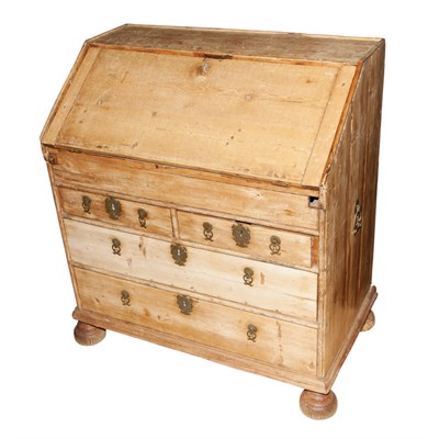 Lot 160 - Provincial William and Mary Style Pine Slant...