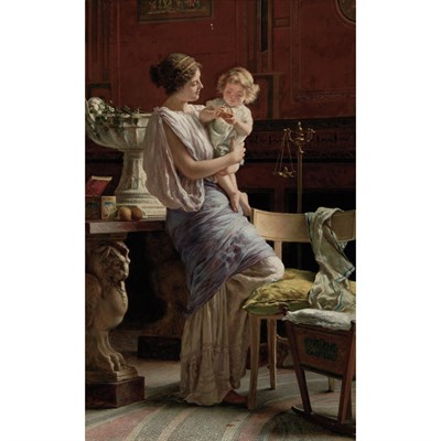 Lot 7 - Guglielmo Zocchi Italian, 1874-1974 A Mother's...