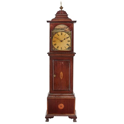 Lot 92 - Federal Style Inlaid Mahogany Dwarf Clock In...