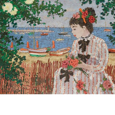 Lot 16 - Suzanne Eisendieck French, 1908-1998 Plage a...