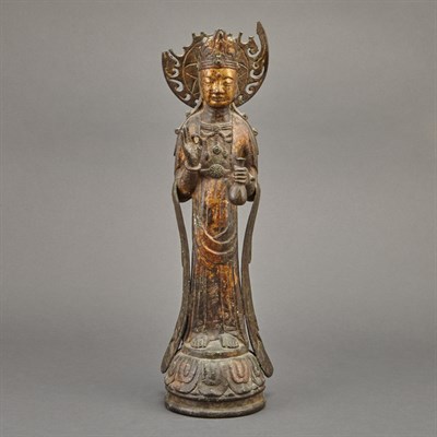 Lot 177 - Asian Bronze Figure of a Buddha Height 15 inches.