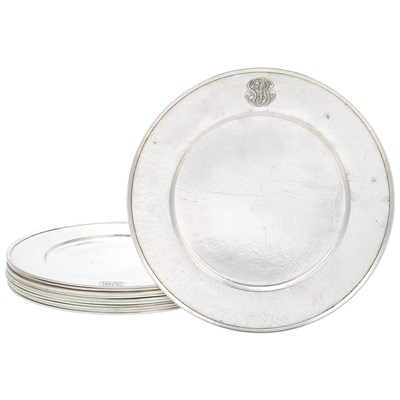 Lot 209 - Set of Twelve American Sterling Silver...