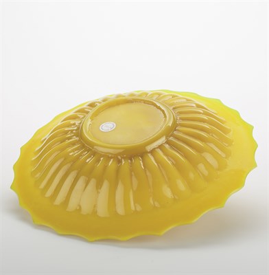 Lot 367 - Chinese Yellow Glass Charger 19th Century The...