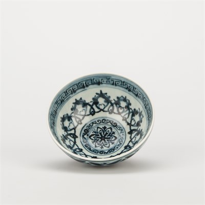 Lot 105 - Chinese Blue and White Glazed Porcelain Cup...