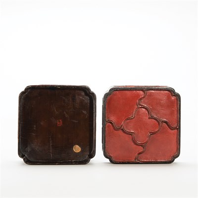 Lot 112 - Chinese Lacquer Sectional Box Ming Dynasty The...