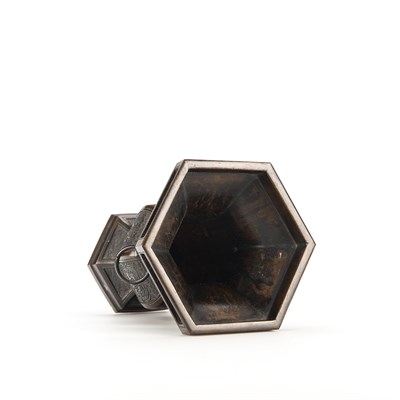 Lot 305 - Chinese Bronze Vase 19th Century Of hexagonal...