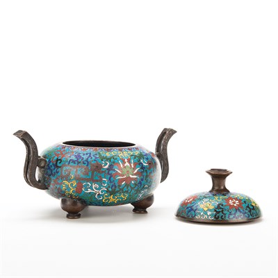 Lot 295 - Chinese Cloisonne Censer 19th Century Of...