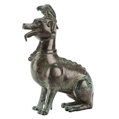 Lot 95 - Chinese Bronze Figure of a Dog Ming Dynasty...