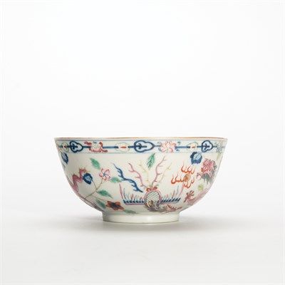 Lot 200 - Chinese Famille Rose Enameled Porcelain Bowl...