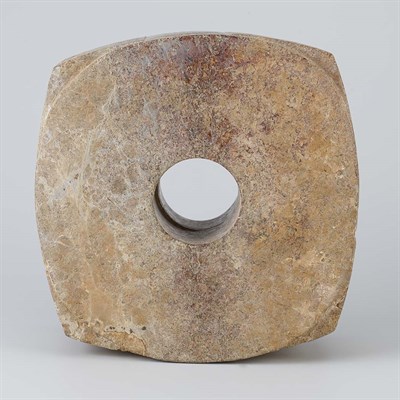 Lot 70 - Chinese Archaic Calcified Jade Cong Neolithic...