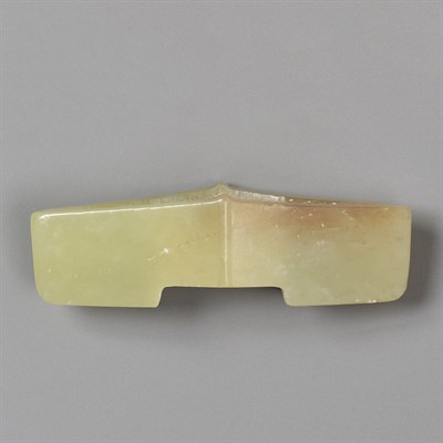 Lot 74 - Chinese Archaic Jade Sword Guard Han Dynasty...