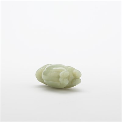 Lot 255 - Chinese Celadon Jade Qilin Snuff Bottle Qing...