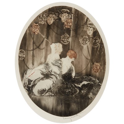 Lot 75 - Louis Icart (1888-1950) MASKS...
