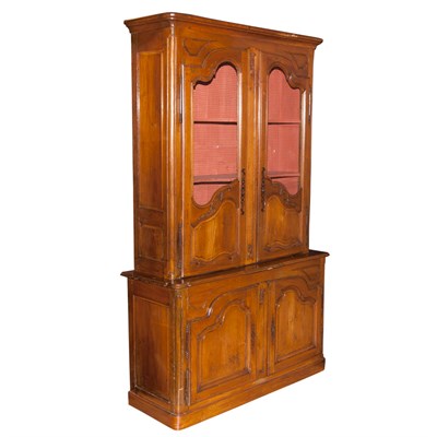 Lot 155 - French Provincial Walnut Buffet en Deux Corps...