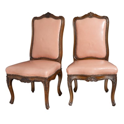 Lot 158 - Assembled Set of Ten Louis XV Style Walnut and...