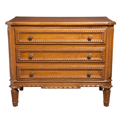 Lot 165 - Pair of Louis XVI Style Fruitwood Bedside...
