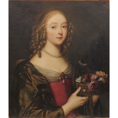 Lot 77 - Flemish School 17th Century Portrait of a Lady...
