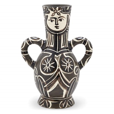 Lot 152 - Pablo Picasso VASE WITH TWO HIGH HANDLES (A.R....