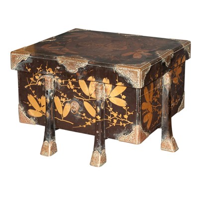 Lot 459 - Japanese Black and Gold Lacquer Storage Chest...