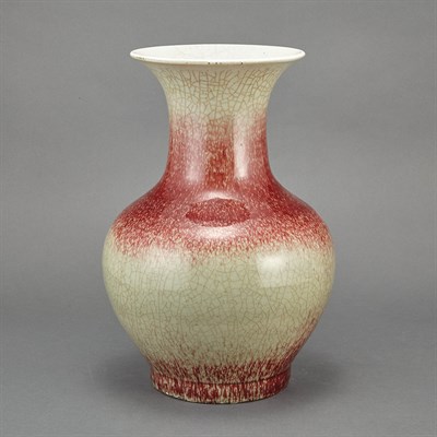 Lot 271 - Chinese Sang de Boeuf and Celadon Crackle...