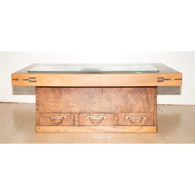 Lot 477 - Japanese Elm Wood Hibachi Height 15 1/2 inches,...