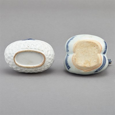 Lot 119 - Two Chinese Blue and White Glazed Porcelain...