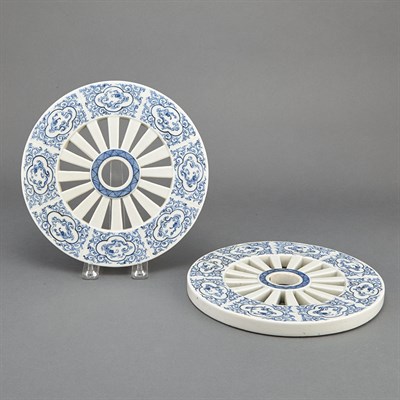 Lot 306 - Pair of Japanese Blue and White Porcelain...