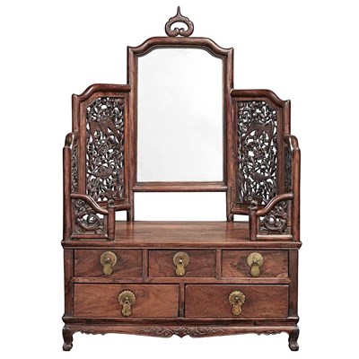 Lot 314 - Chinese Rosewood Lady's Vanity 19th Century...