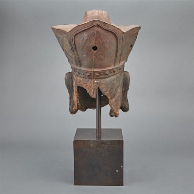 Lot 107 - Chinese Iron Head of Avalokitesvara Possibly...