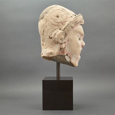 Lot 121 - Chinese Stucco Head of a Guardian Ming Dynasty...