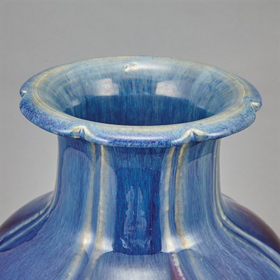 Lot 402 - Chinese Flambe Glazed Porcelain Vase 18th/19th...