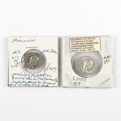 Lot 1167 - Roman Empire Macrihus AD 217-218 Silver...
