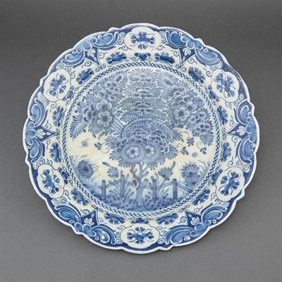 Lot 491 - Delft Blue and White Charger Diameter 13 3/4...