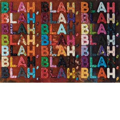Lot 68 - Mel Bochner American, b. 1940 Blah Blah Blah,...