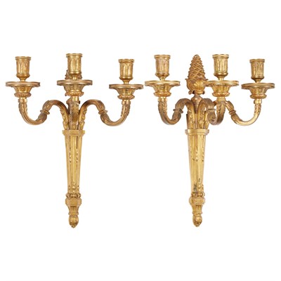 Lot 511 - Pair of Louis XVI Style Gilt-Bronze...