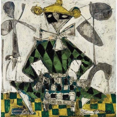 Lot 16 - Claude Venard French, 1913-1999 Clown Signed C....