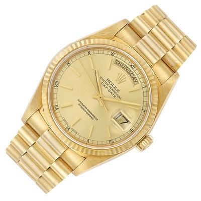 Lot 77A - Gentleman's Gold Wristwatch, Rolex