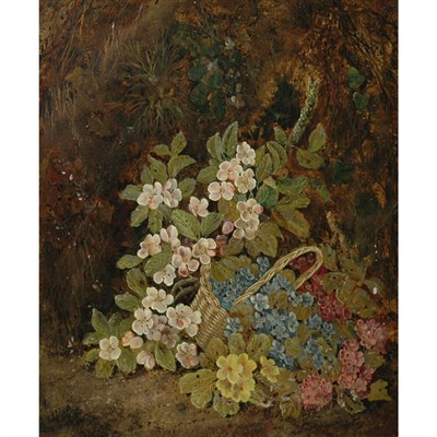 Lot 51 - Attributed to Jean-Pierre Lays Geraniums in a...