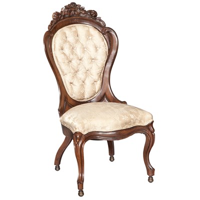 Lot 411 - Set of Three American Rococo Revival Carved...