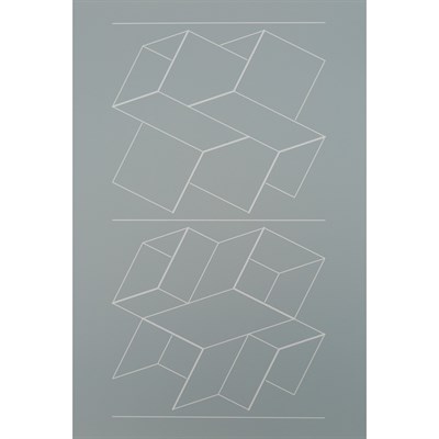 Lot 120 - Josef Albers (1888-1976) WHITE EMBOSSING ON...