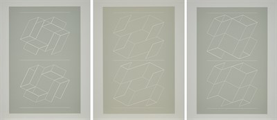 Lot 190 - Josef Albers (1888-1976) WHITE EMBOSSING ON...